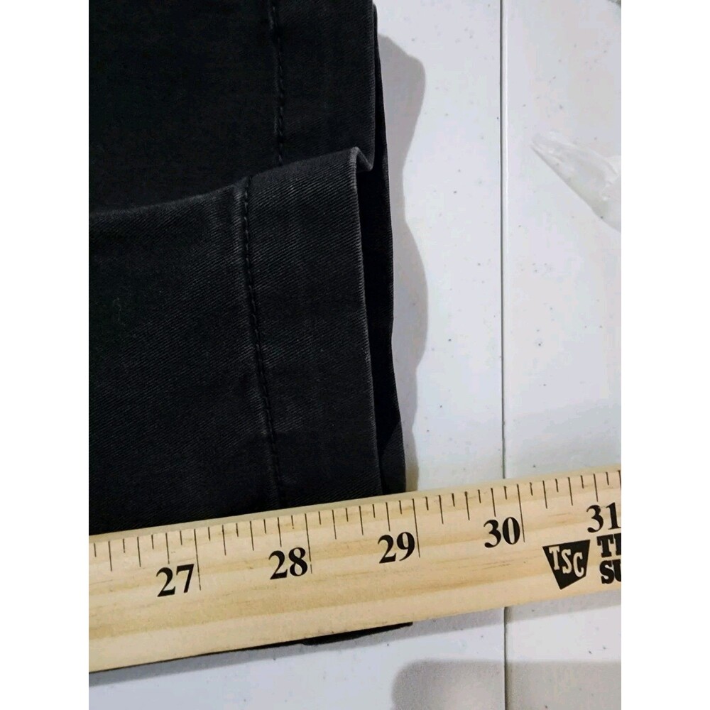 Izod Golf Slacks Chino Pants Mens Black 36x30 Slim Classic Preppy Athletic - Picture 5 of 6